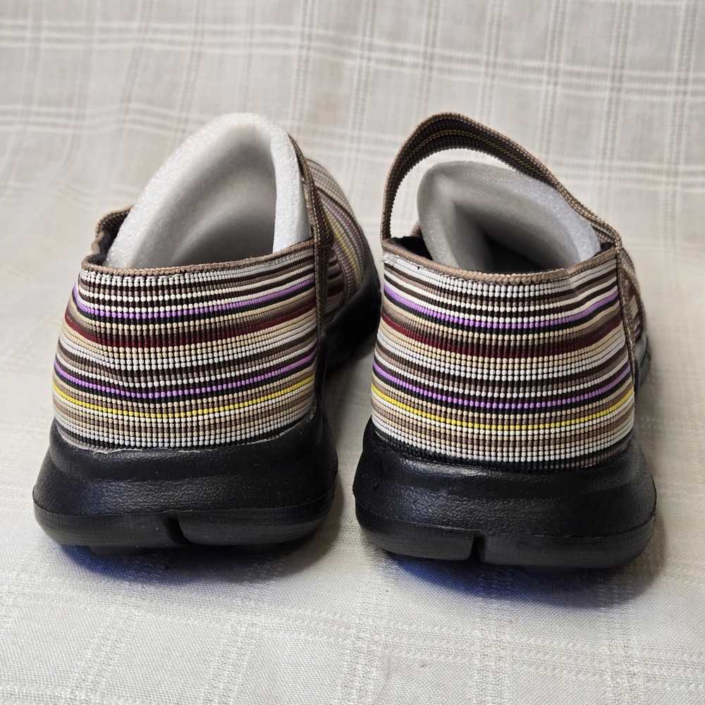 NWOB‎ Bernie Mev Mary Jane Comfort Shoes 39 (8) Multicolor Striped Slip On Flats - Picture 5 of 11